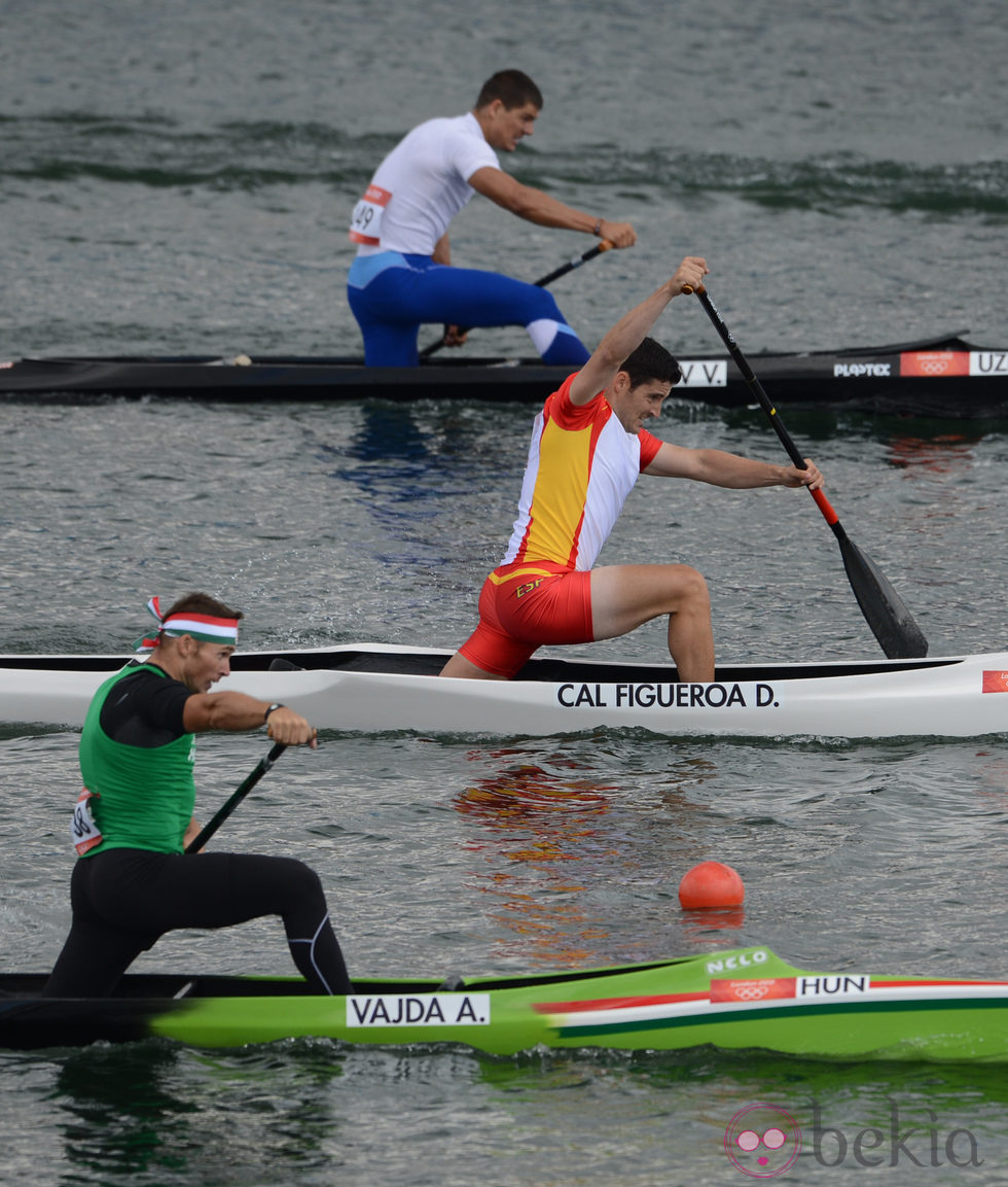 David Cal en las aguas de Eton Dorney en los Juegos Olímpicos de Londres 2012