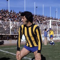 Sancho Gracia durante un partido de fútbol en la década de los 70