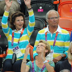 Los Reyes Carlos Gustavo y Silvia de Suecia en Londres 2012