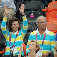 Los Reyes Carlos Gustavo y Silvia de Suecia en Londres 2012