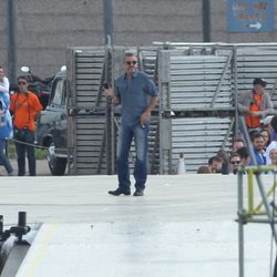 George Michael durante el ensayo de la ceremonia de clausura de los Juegos Olímpicos de Londres 2012