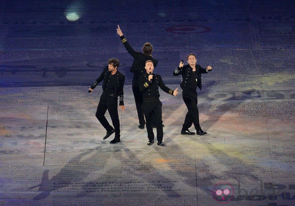 Take That en la clausura de los Juegos Olímpicos