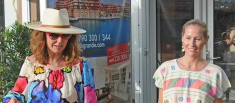 Ana Rosa Quintana y Fiona Ferrer en el Torneo de Polo de Sotogrande 2012