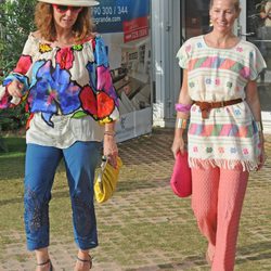 Ana Rosa Quintana y Fiona Ferrer en el Torneo de Polo de Sotogrande 2012