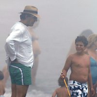 Jaime de Marichalar con su hijo Felipe en Sotogrande