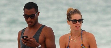 Doutzen Kroes y su marido Sunnery James, de vacaciones en Miami