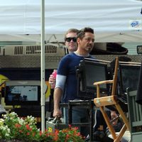 Robert Downey Jr. en un descanso del rodaje de 'Iron Man 3'