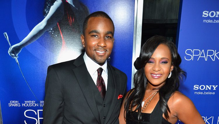 Bobbi Kristina y Nick Gordon en el estreno de 'Sparkle' en Los Ángeles