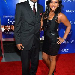 Bobbi Kristina y Nick Gordon en el estreno de 'Sparkle' en Los Ángeles