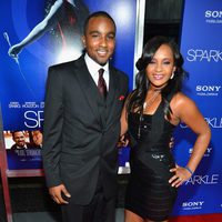 Bobbi Kristina y Nick Gordon en el estreno de 'Sparkle' en Los Ángeles