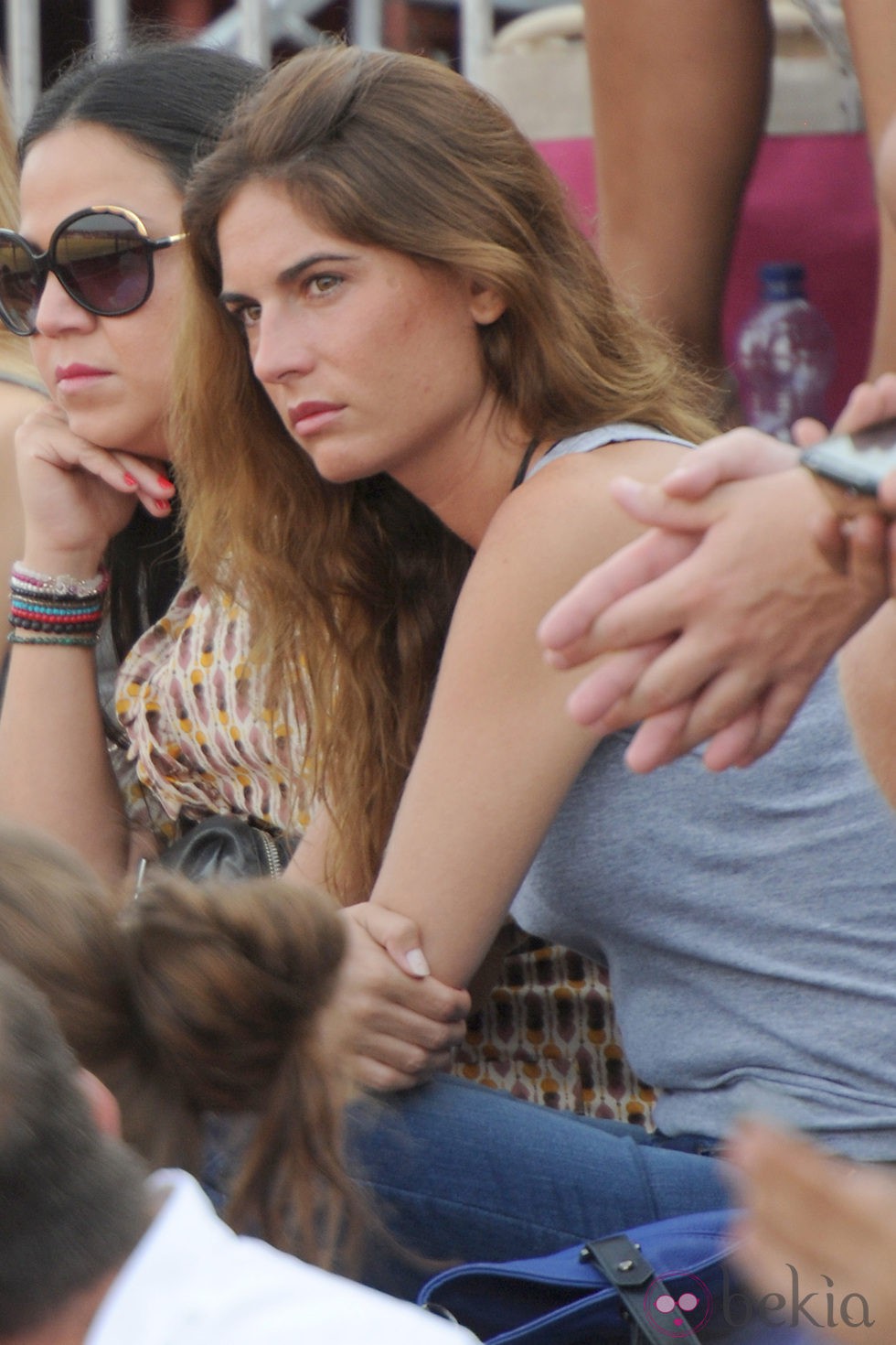 Lourdes Montes durante una corrida de toros en Sotogrande