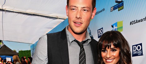 Cory Monteith y Lea Michele en la entrega de los premios Do Something 2012