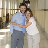 Diego Martín y Adriana Ugarte en la presentación de 'Niños robados'