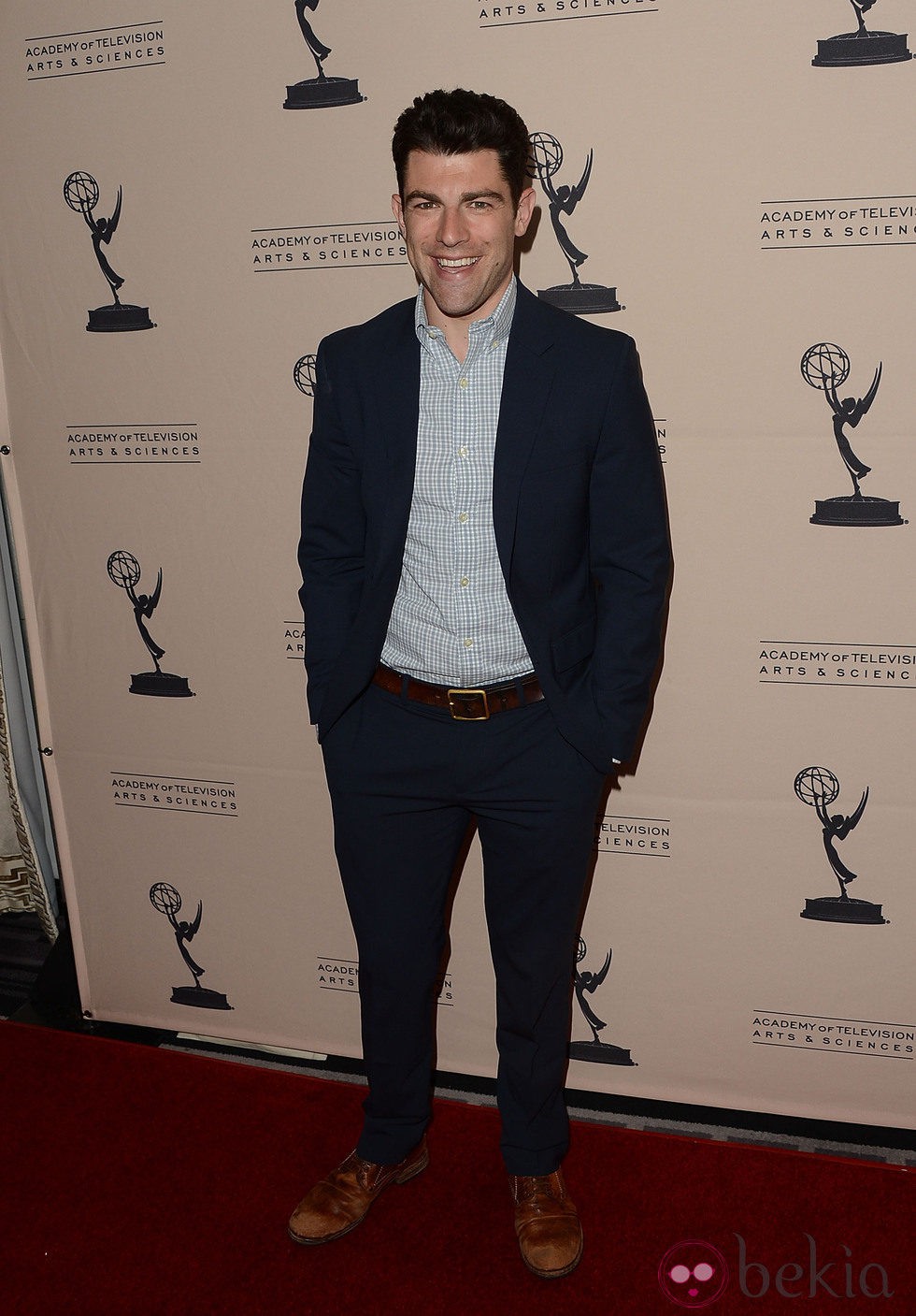 Max Greenfield en la fiesta de la Academia de Televisión 2012