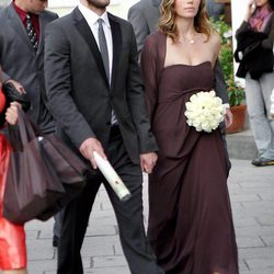 Justin Timberlake y Jessica Biel en la boda de unos amigos