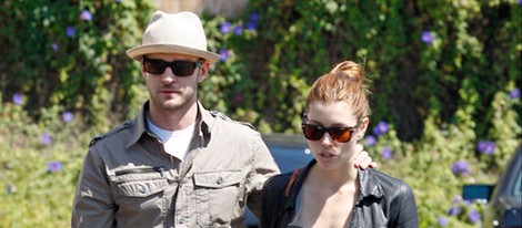 Justin Timberlake y Jessica Biel paseando por Los Ángeles