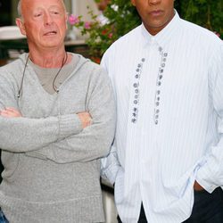 Tony Scott y Denzel Washington en la premiere de 'Asalto al tren Pelham 123'