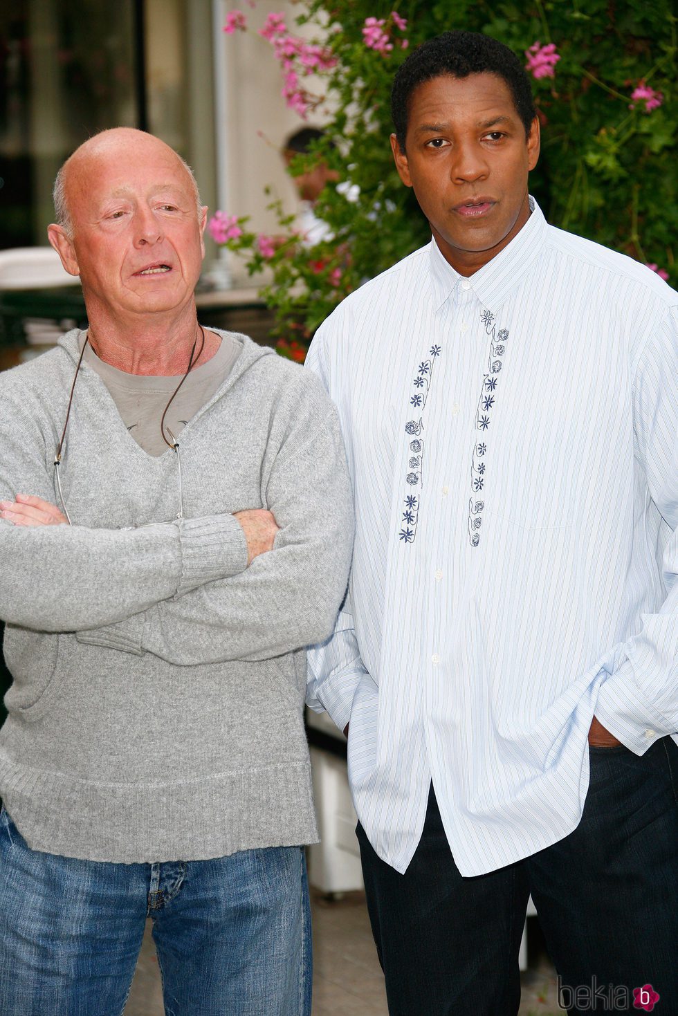 Tony Scott y Denzel Washington en la premiere de 'Asalto al tren Pelham 123'