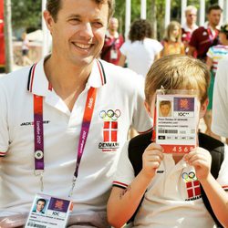 Federico de Dinamarca y el simpático Príncipe Christian en Londres 2012