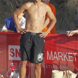 Rafa Nadal con el torso desnudo