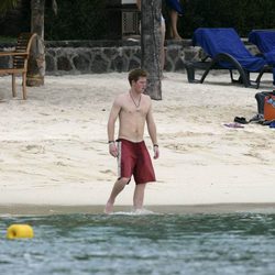 El Príncipe Harry en bañador