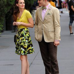 Ed Westwick y Leighton Meester rodando la sexta temporada de 'Gossip Girl'