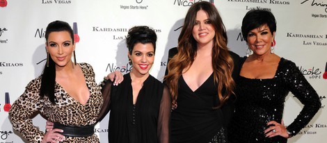 Kourtney, Kim y Khloe Kardashian y Kris Jenner en Las Vegas