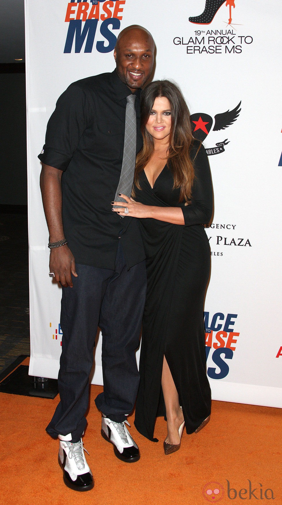 Khloe Kardashian y su marido Lamar Odom