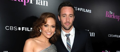 Jennifer Lopez y Alex O'Loughlin en la presentación de 'Plan B'