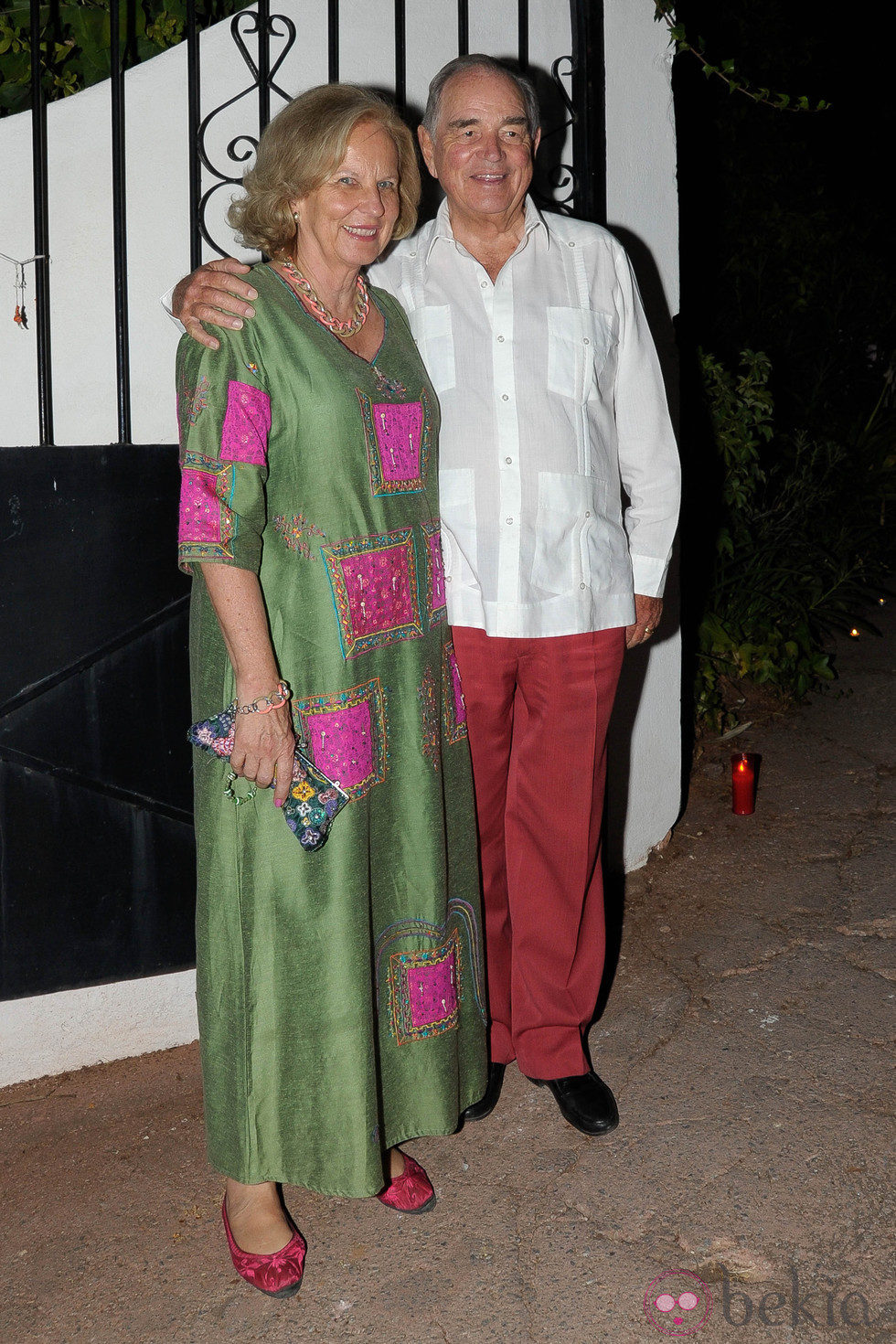 María Luisa de Prusia y el Conde Rudi en el cumpleaños de María de Hohenlohe