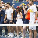 Carly Rae Jepsen y Novak Djokovic en el US Open 2012