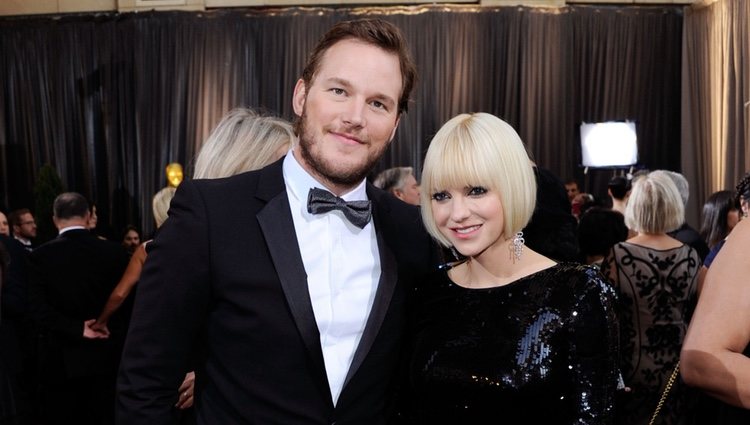 Anna Faris y su marido Chris Pratt en Hollywood