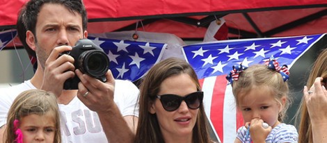  Ben Affleck y Jennifer Garner con su hija Seraphina Affleck