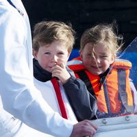 Christian e Isabel de Dinamarca en una jornada de navegación