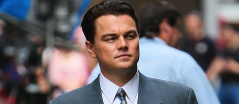 Leonardo Dicaprio en el rodaje de la película 'The Wolf of Wall Street'