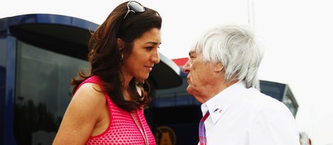 Bernie Ecclestone y su nueva mujer Fabiana Flosi