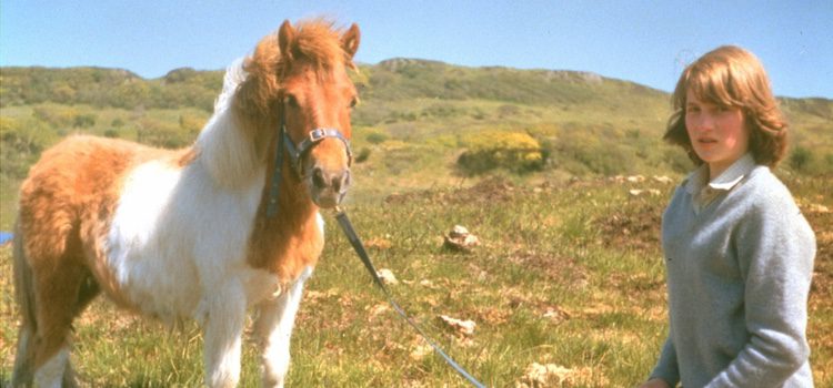 Una joven Lady Di con un poni en 1974