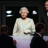 La Reina Isabel y el Príncipe Eduardo en la apertura de los Juegos Paralímpicos de Londres 2012