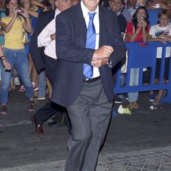 Vicente del Bosque en el partido de la Supercopa 2012 entre el Madrid y el Barça