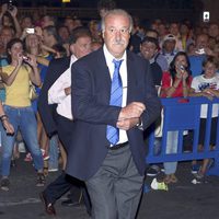 Vicente del Bosque en el partido de la Supercopa 2012 entre el Madrid y el Barça