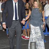 Clifford Luyk y Paquita Torres en el partido de la Supercopa 2012 entre el Madrid y el Barça