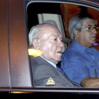 Alfredo Di Stefano en el partido de la Supercopa 2012 entre el Madrid y el Barça