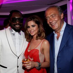 Cheryl Cole, Will.i.am y Fawaz Gruosi de fiesta en Francia en el 2010