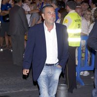 José Luis Garci en el partido de la Supercopa 2012 entre el Madrid y el Barça