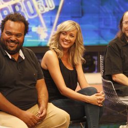 Carlos Jean, Anna Simón y Santiago Segura en la presentación de la nueva temporada de 'El Hormiguero'