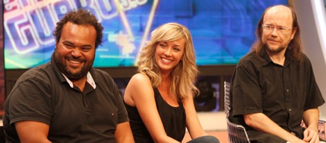 Carlos Jean, Anna Simón y Santiago Segura en la presentación de la nueva temporada de 'El Hormiguero'