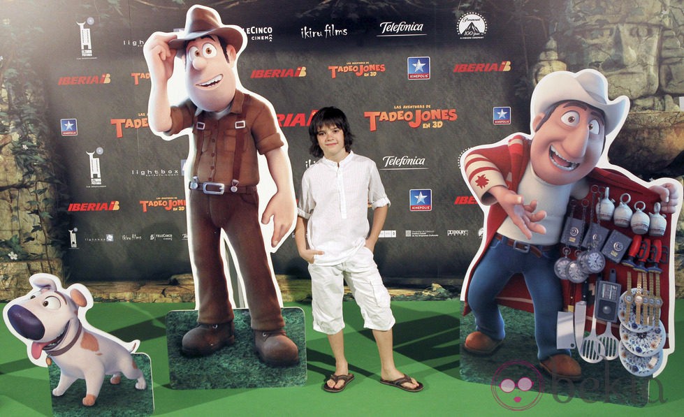 Daniel Avilés en el estreno de 'Las aventuras de Tadeo Jones'