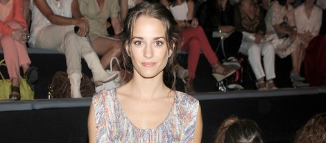 Silvia Alonso en el front row de Sita Mur en la Fashion Week Madrid