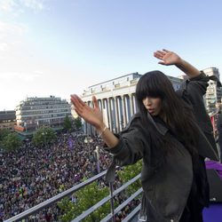 Loreen es recibida por sus miles seguidores en Suecia