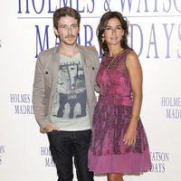 Víctor Clavijo y Belén López en la presentación de 'Holmes & Watson: Madrid days'